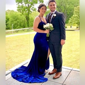 Royal blue prom dress